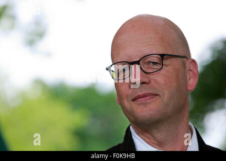 Edinburgh. VEREINIGTES KÖNIGREICH. 17. August 2015. Edinburgh International Book Festival. abgebildete Jan-Philipp Sendker beim Edinburgh International Book Festival. Bildnachweis: Pako Mera/Alamy Live-Nachrichten Stockfoto