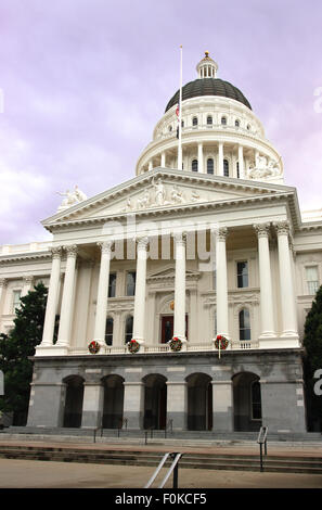 California State Capitol Gebäude im Winter. Stockfoto