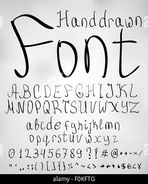 Bleistift-Schrift Stock Vektor