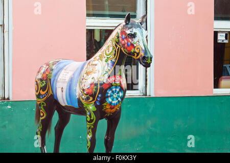 Caminito Straße bunte Häuser und Architektur in La Boca Town Nachbarschaft, Buenos Aires, Argentinien Stockfoto
