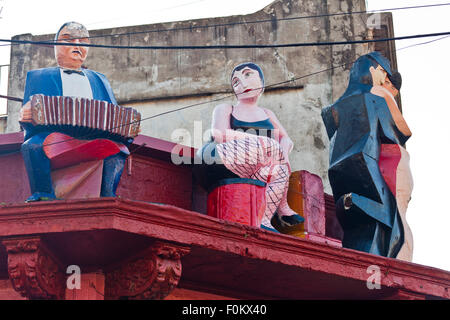 Caminito Straße bunte Häuser und Architektur in La Boca Town Nachbarschaft, Buenos Aires, Argentinien Stockfoto