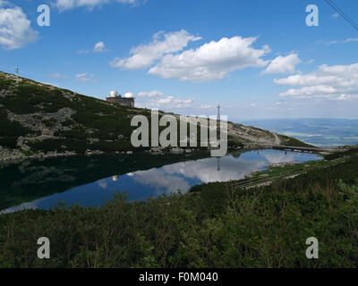 Skalnaté Pleso Observatorium. Tatra, Slowakei. Stockfoto