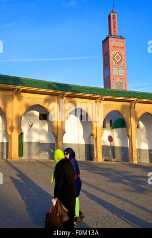 Moschee von Sidi Bou Abib, Grand Socco, Tanger, Marokko, Nordafrika Stockfoto