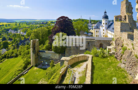 Burg Frauenstein, Erzgebirge, Sachsen, Deutschland Stockfoto