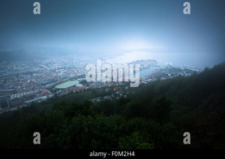 Bergen am Byfjord, Norwegen Stockfoto