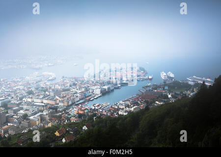 Bergen am Byfjord, Norwegen Stockfoto