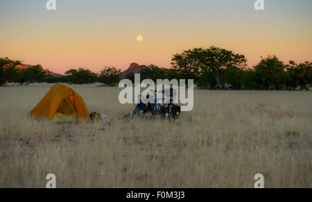 Camping in Damaraland, Namibia, Afrika Stockfoto