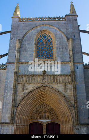 Die Kirche Santa Maria in Stadt Lekeitio, Baskenland, Spanien. Stockfoto