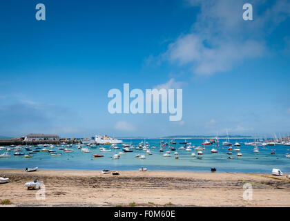 Hugh Stadthafen, St. Marien, Isles of Scilly Stockfoto