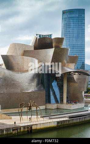 Guggenheim-Museum für Kunst. Bilbao, Vizcaya, Spanien, Europa. Stockfoto