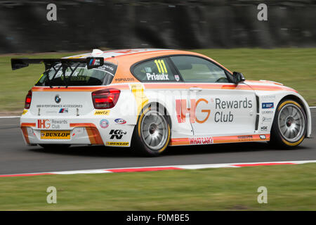 Andy Priaulx auf Druiden in Team IHG Rewards Club BMW 125i M Sport Oulton Park BTCC Stockfoto