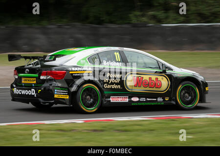 Simon Belcher bei Druiden in Team praktisch Motorsport Oulton Park BTCC Stockfoto