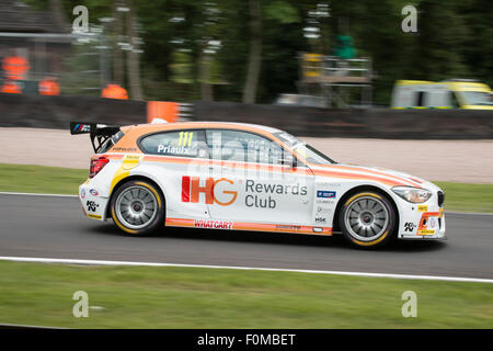 Andy Priaulx auf Druiden in Team IHG Rewards Club BMW 125i M Sport Oulton Park BTCC Stockfoto