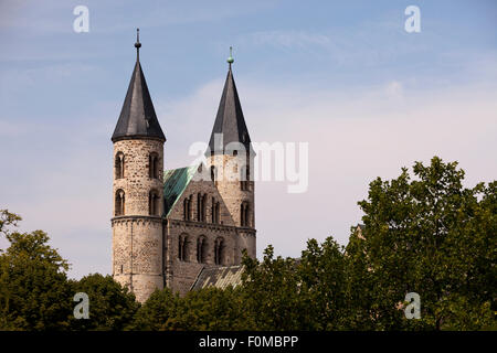 Unser Lieben Frauen / unsere Dame Kloster, Magdeburg, Sachsen-Anhalt, Deutschland Stockfoto