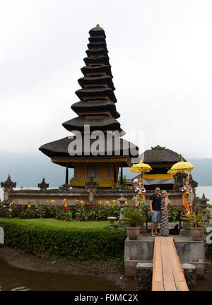 Ulun Danu Beratan Tempel in Bali Stockfoto