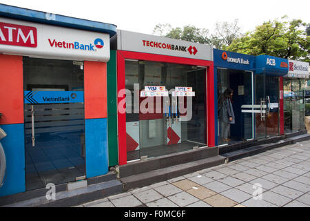 ATM bei in Hanoi Stockfoto