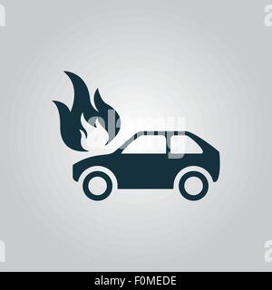 Auto-Feuer-Symbol Stock Vektor