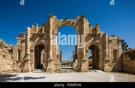 Das Südtor Jerash, Jordanien Stockfoto