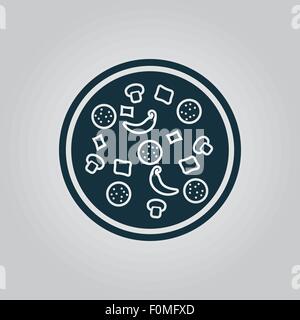 Pizza-Symbol. Vektor-Illustration. Stock Vektor