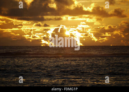 Sonnenuntergang, Banda Aceh, Sumatra, Indonesien Stockfoto