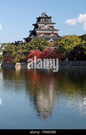 Burg von Hiroshima, Hiroshima, westliche Honshu, Japan, Asien Stockfoto