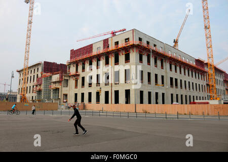 Experimentierfeld des Wiedererrichteten Berliner Stadtschlosses, Berlin-Mitte. Stockfoto