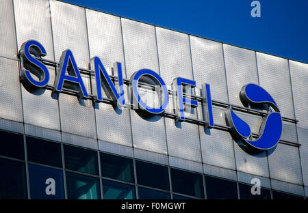 Markennamen: "Sanofi", Berlin. Stockfoto