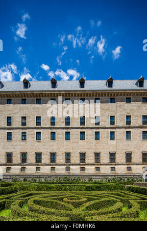 Königliche Ort San Lorenzo de El Escorial, Spanien Stockfoto