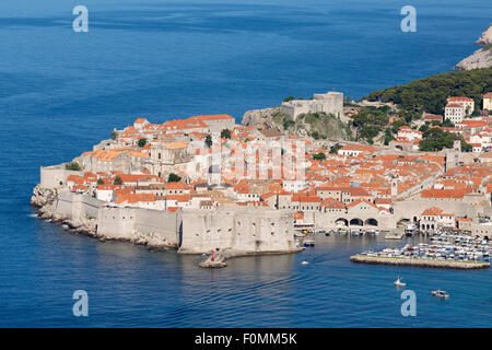 Ansicht der Stadt von Dubrovnik - die Lage von King's Landing im Spiel der Throne Filme Stockfoto