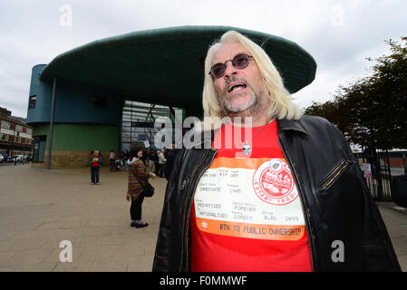 ASLEF Präsident Tosh McDonald in Barnsley Interchange, South Yorkshire, Großbritannien. Bild: Scott Bairstow/Alamy Stockfoto