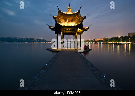 West-See-Pagode in Hangzhou. Stockfoto