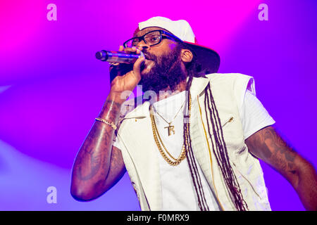 MONTREAL, Kanada, 16. August 2015. Tarrus Riley tritt beim Montreal International Reggae Festival. © Marc Bruxelle/Alamy Live-Nachrichten Stockfoto