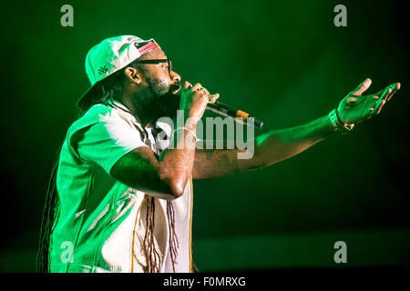 MONTREAL, Kanada, 16. August 2015. Tarrus Riley tritt beim Montreal International Reggae Festival. © Marc Bruxelle/Alamy Live-Nachrichten Stockfoto