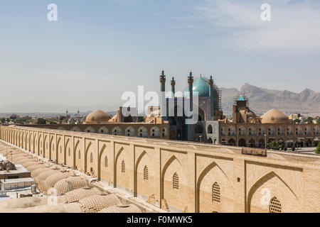 Maydan-i Naqsh-i Jahan und Masjid-i-Shah, Isfahan, Iran Stockfoto