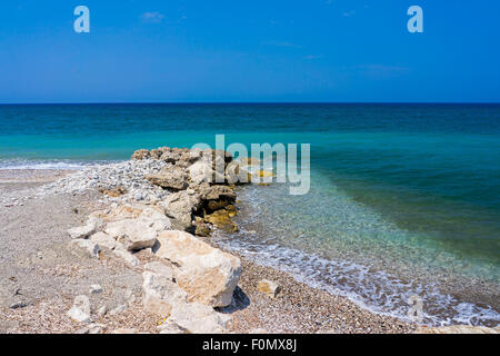 Soroni Strand auf der ägäischen Küste von Rhodos Insel Dodekanes Griechenland Europe Stockfoto