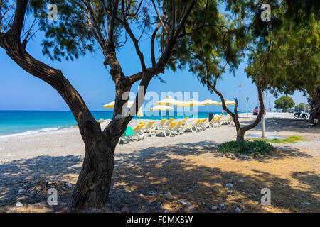 Soroni Strand auf der ägäischen Küste von Rhodos Insel Dodekanes Griechenland Europe Stockfoto