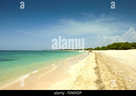 Traumstrand in Varadero, der Karibik und den weißen Sandstrand. Kuba 2004. Stockfoto