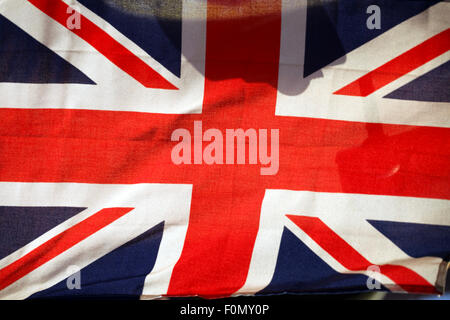 Winkende Union Jack. Flagge Großbritannien FGreat Stockfoto