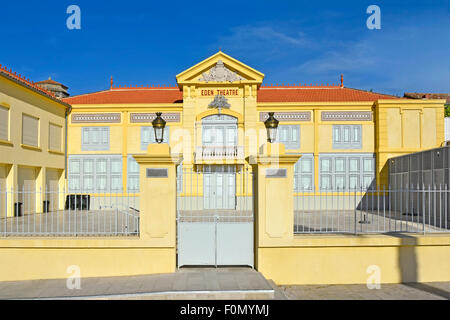 La Ciotat restaurierte das Eden Theatre behauptet, das älteste Kino der Welt zu sein, das Kinofilme in Bouches-du-Rhône, Frankreich EU zeigt Stockfoto