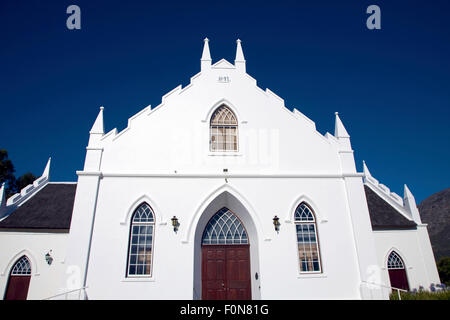 Kolonialer Architektur datiert aus dem Jahr 1855 in Franschhoek in der Nähe von Kapstadt. Südafrika Stockfoto