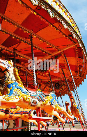 Karussell am Strand von Brighton, Brighton England UK Stockfoto