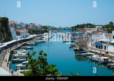 Hafen von Ciutadella auf Menorca Stockfoto
