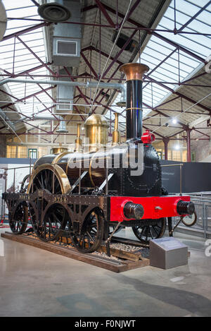 Replikat schulterlanges Gauge NORTH STAR Dampflok in STEAM Museum Swindon UK Stockfoto