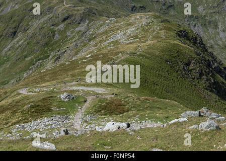 Wanderweg auf Harter fiel Cumbria Stockfoto