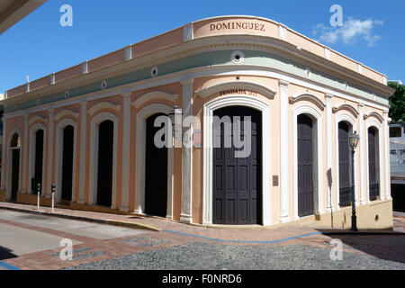 koloniale kreolischen Architektur des 17. Jahrhunderts San German Puerto Rico Stockfoto