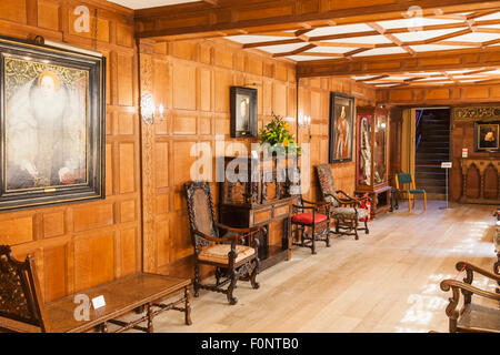 England, Kent, Hever, Hever Castle, Flur Stockfoto