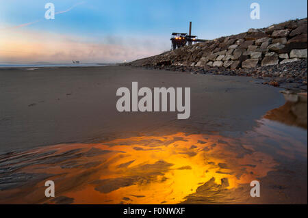 Port Talbot Stahlwerk, South Wales, UK. Stockfoto