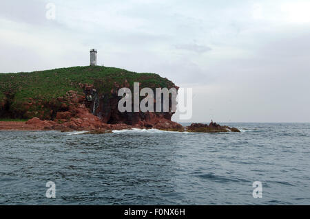 Wladiwostok, Inseln Verkhovsko, Primorje, Fernost, Russland. 15. Oktober 2014. Inseln Verkhovskogo, Peter der große-Bucht, Meer von Japan, Fernost, Wladiwostok, Russland. © Andrey Nekrassow/ZUMA Wire/ZUMAPRESS.com/Alamy Live-Nachrichten Stockfoto