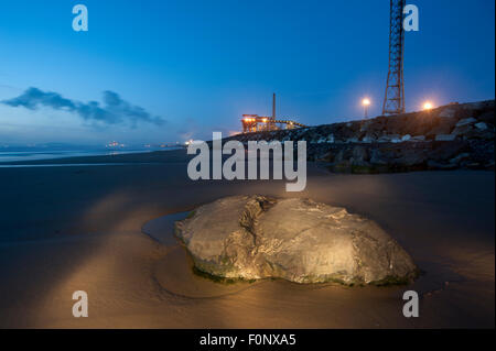 Port Talbot Stahlwerk, South Wales, UK. Stockfoto