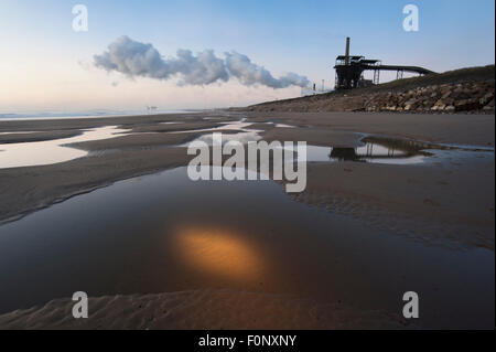 Port Talbot Stahlwerk, Südwales. Stockfoto